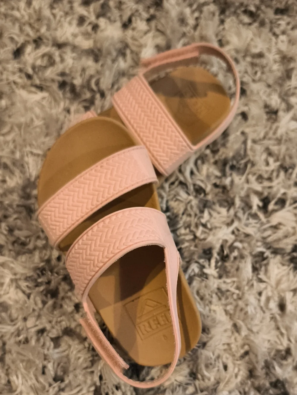 Kids Reef Pink Adjustable Strap Sandals Size 6